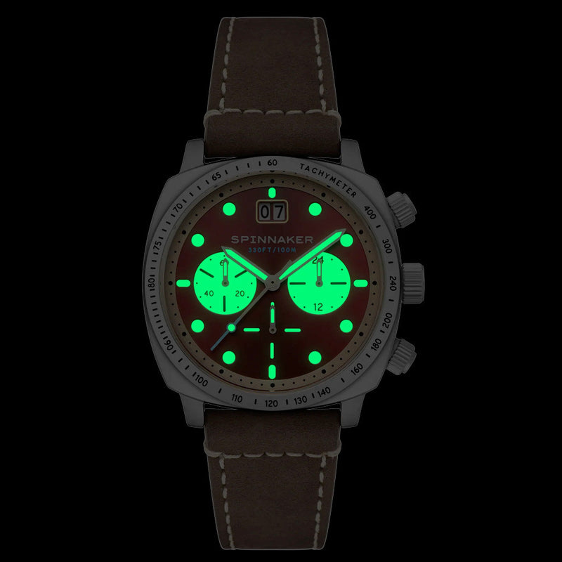 Spinnaker Hull Choronograph with Burnt Maroon  Dial #SP-5068-05