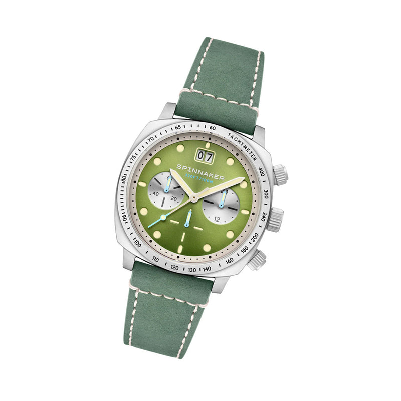 Spinnaker Hull Choronograph with Shire Green Blue Dial #SP-5068-06