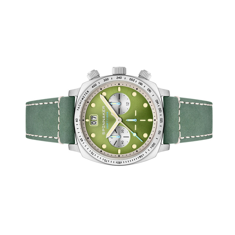 Spinnaker Hull Choronograph with Shire Green Blue Dial #SP-5068-06