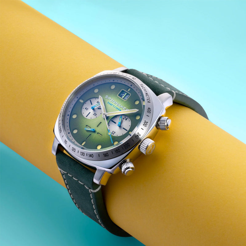 Spinnaker Hull Choronograph with Shire Green Blue Dial #SP-5068-06