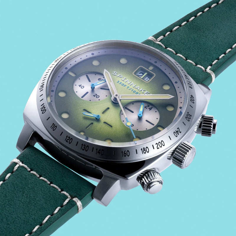 Spinnaker Hull Choronograph with Shire Green Blue Dial #SP-5068-06