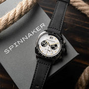 Spinnaker Hull Chronograph with Panda White Dial #SP-5068-07
