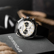Spinnaker Hull Chronograph with Panda White Dial #SP-5068-07