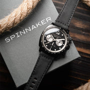 Spinnaker Hull Chronograph in Black Case and Black Dial #SP-5068-08