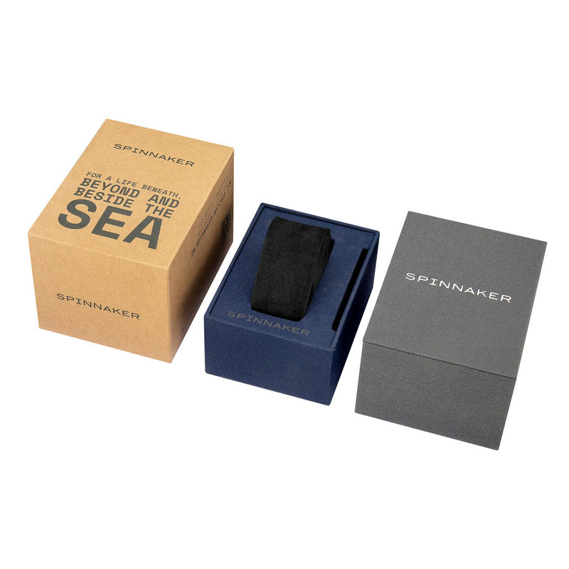 Spinnaker Hull Chronograph in Black Case and Black Dial #SP-5068-08