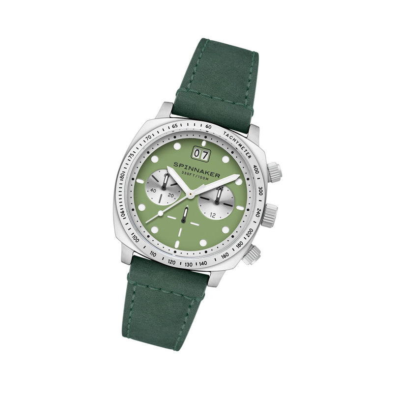 Spinnaker Hull Chronograph with Napier Green Dial #SP-5068-09