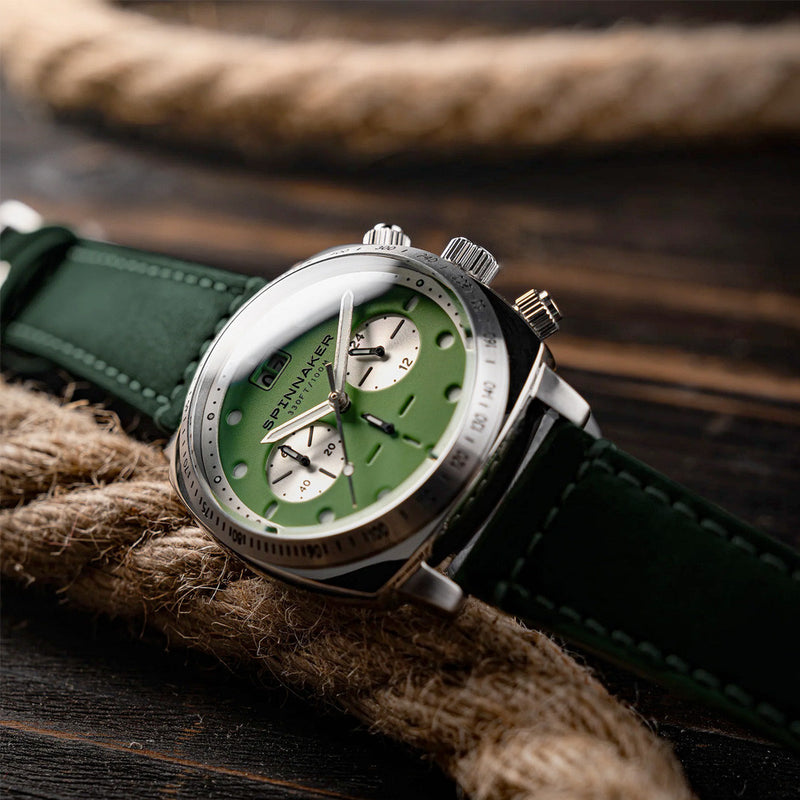 Spinnaker Hull Chronograph with Napier Green Dial #SP-5068-09