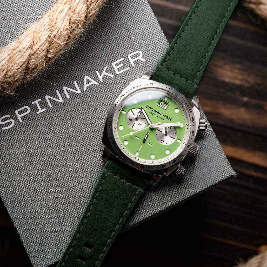 Spinnaker Hull Chronograph with Napier Green Dial #SP-5068-09