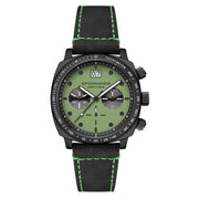 Spinnaker Hull Chronograph in Black Case and Putting Green Dial #SP-5068-0A