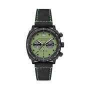 Spinnaker Hull Chronograph in Black Case and Putting Green Dial #SP-5068-0A