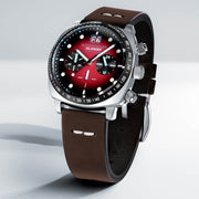 Spinnaker x Islander LE Hull Chronograph with Fume Maroon Dial #SP-5068-LIW0B