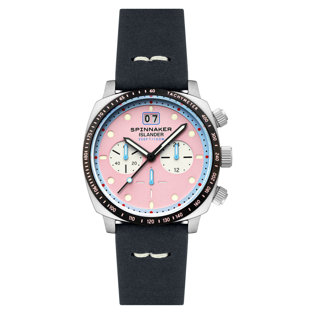 Spinnaker x Islander LE Hull Chronograph with Miami Pink Dial #SP