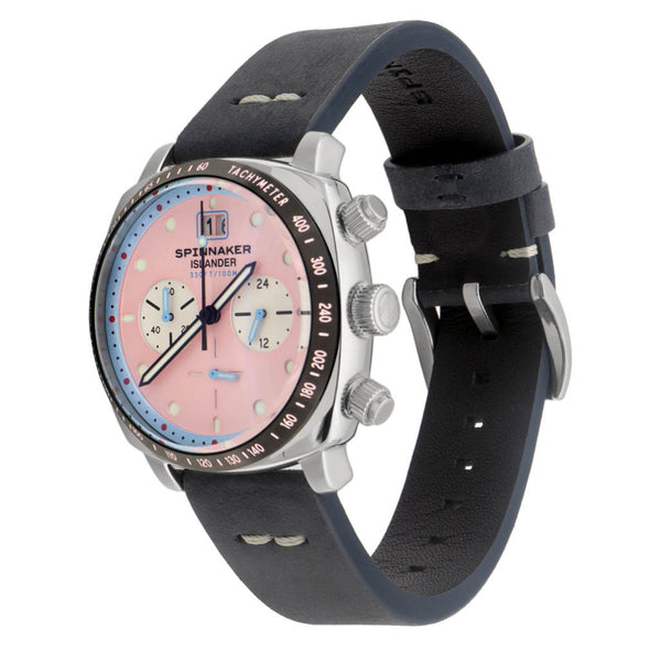 Spinnaker x Islander LE Hull Chronograph with Miami Pink Dial #SP-5068-LIW0D