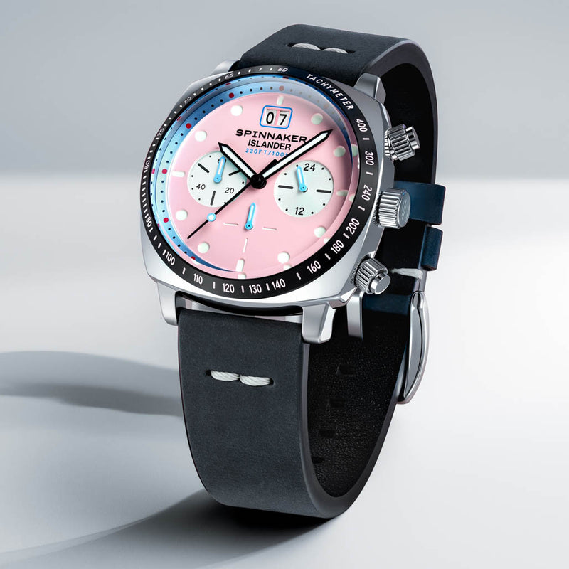 Spinnaker x Islander LE Hull Chronograph with Miami Pink Dial #SP-5068-LIW0D