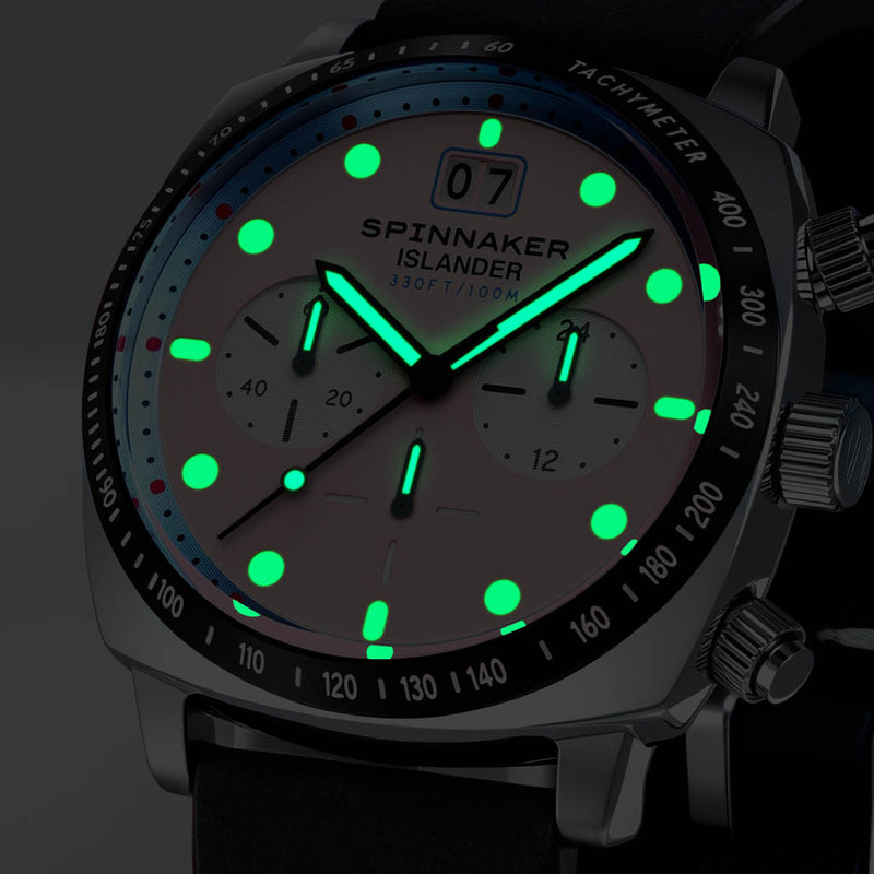Spinnaker x Islander LE Hull Chronograph with Miami Pink Dial #SP-5068-LIW0D