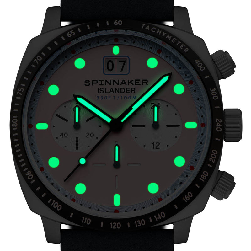 Spinnaker x Islander LE Hull Chronograph with Miami Pink Dial #SP-5068-LIW0D