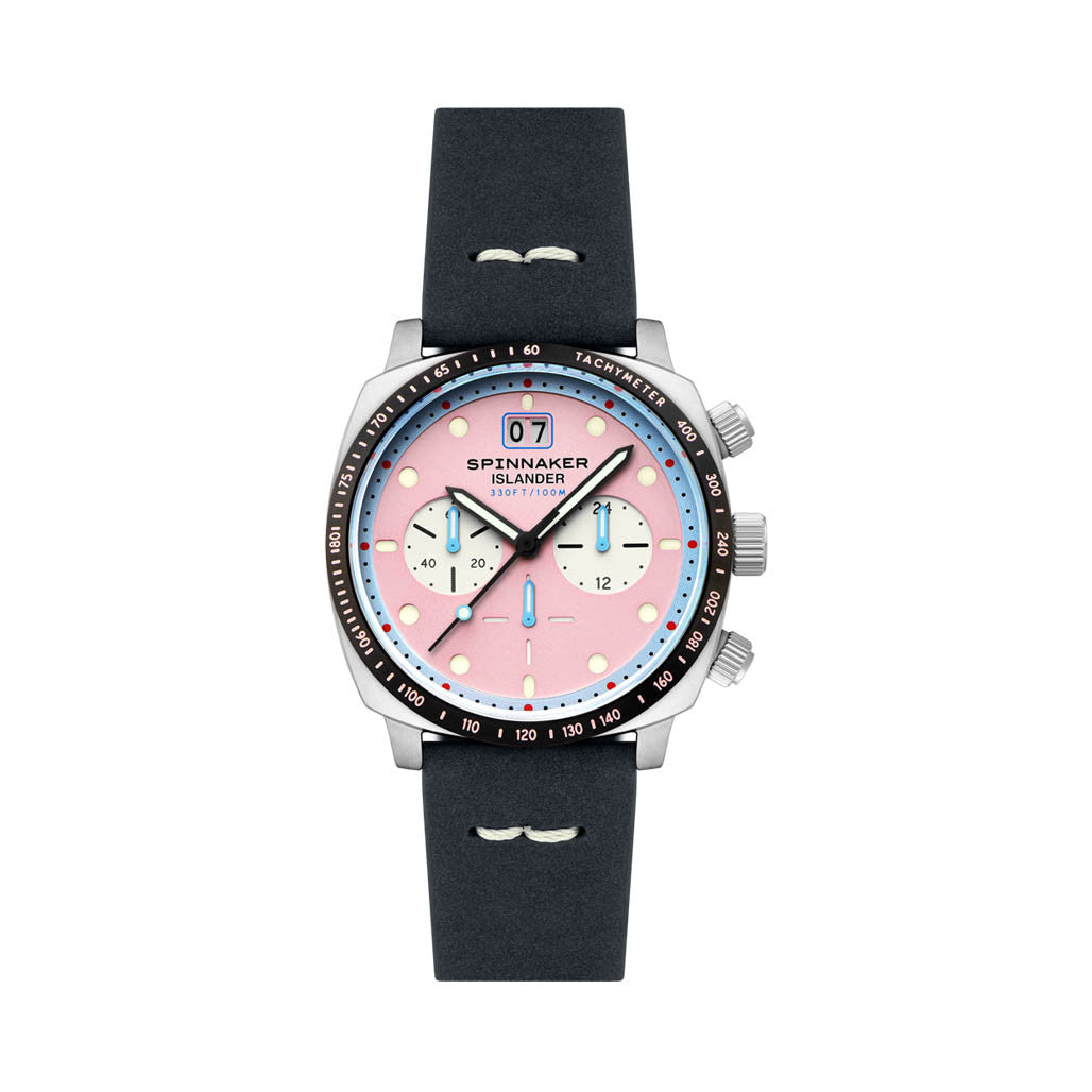 Spinnaker x Islander LE Hull Chronograph with Miami Pink Dial #SP