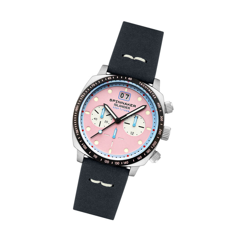 Spinnaker x Islander LE Hull Chronograph with Miami Pink Dial #SP-5068-LIW0D