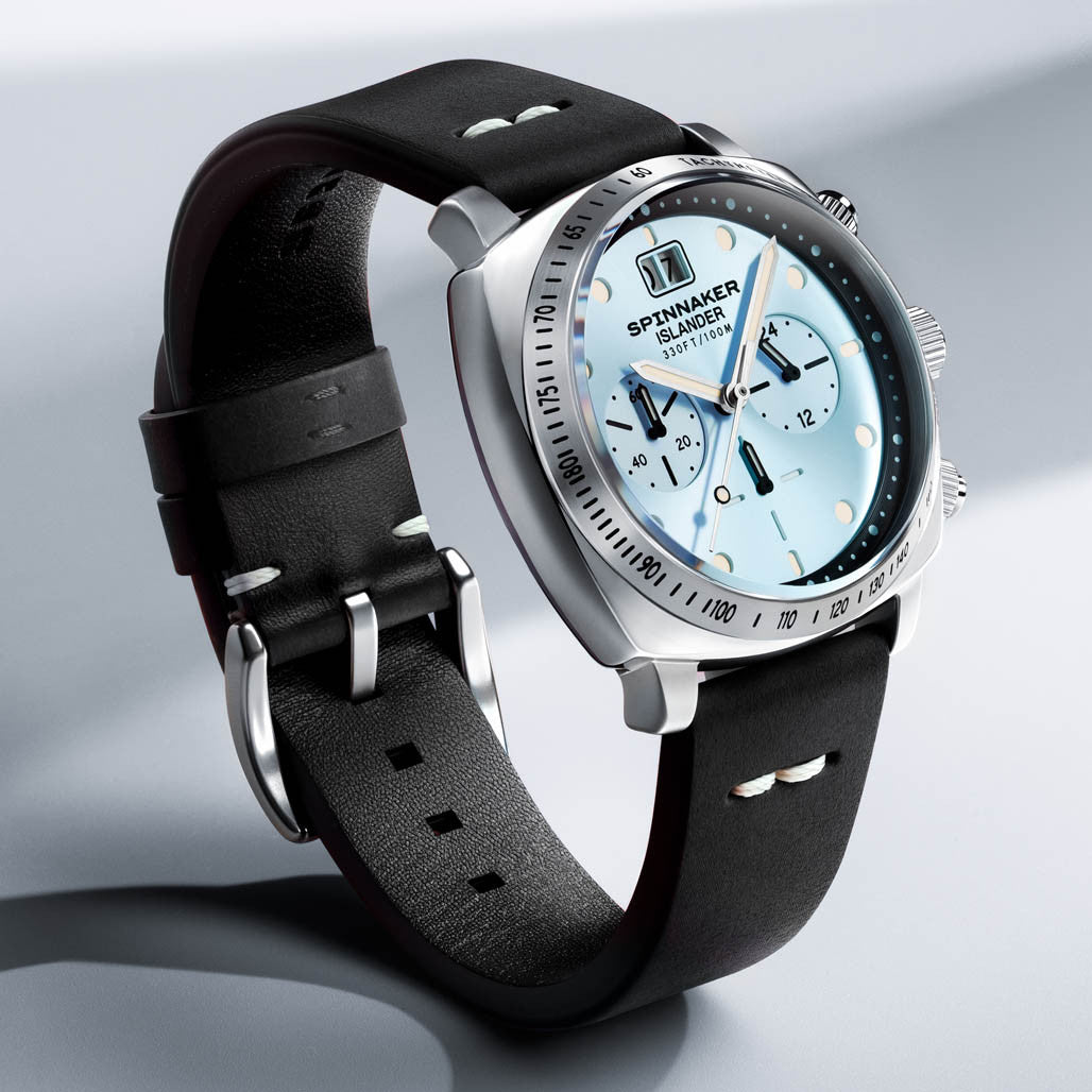 Spinnaker x Islander LE Hull Chronograph with Ice Blue Dial #SP