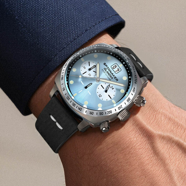 Spinnaker x Islander LE Hull Chronograph with Ice Blue Dial #SP-5068-LIW0E