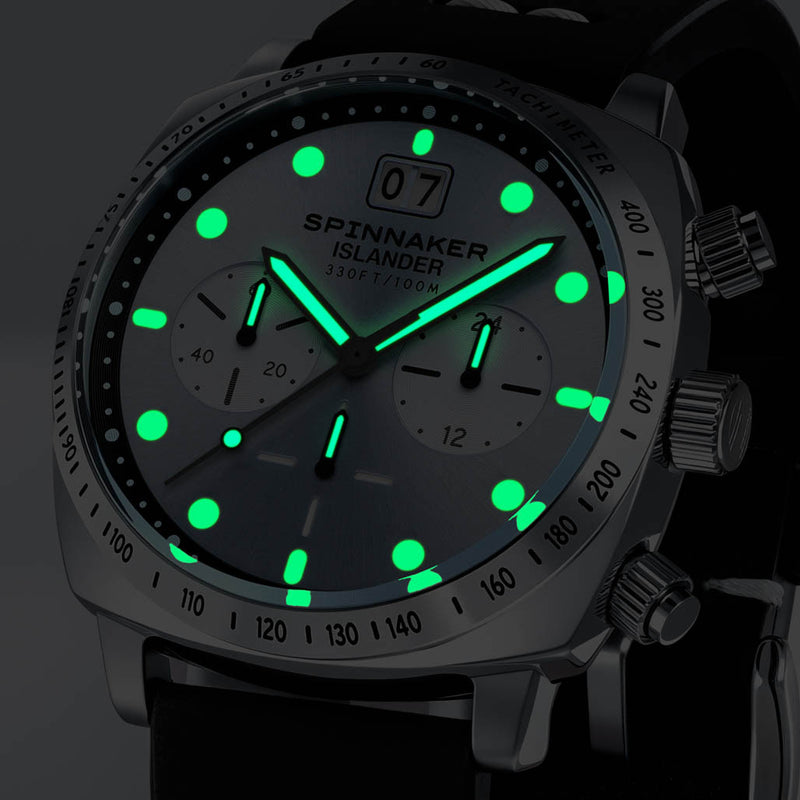 Spinnaker x Islander LE Hull Chronograph with Ice Blue Dial #SP-5068-LIW0E