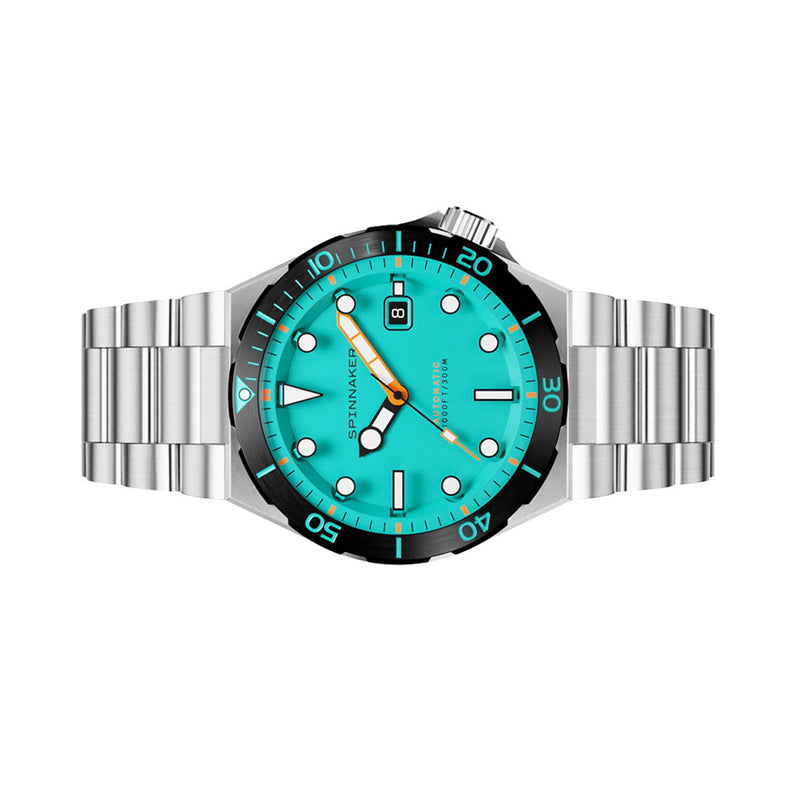 Spinnaker Hi-Beat Boettger Dive Watch with Azure Blue Dial #SP-5083-99 side