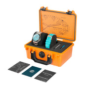 Spinnaker Hi-Beat Boettger Dive Watch with Azure Blue Dial #SP-5083-99 package