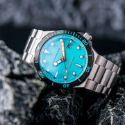 Spinnaker Hi-Beat Boettger Dive Watch with Azure Blue Dial #SP-5083-99 lifestyle