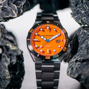 Spinnaker Hi-Beat Boettger Dive Watch with Coral Orange Dial #SP-5083-AA lifestyle