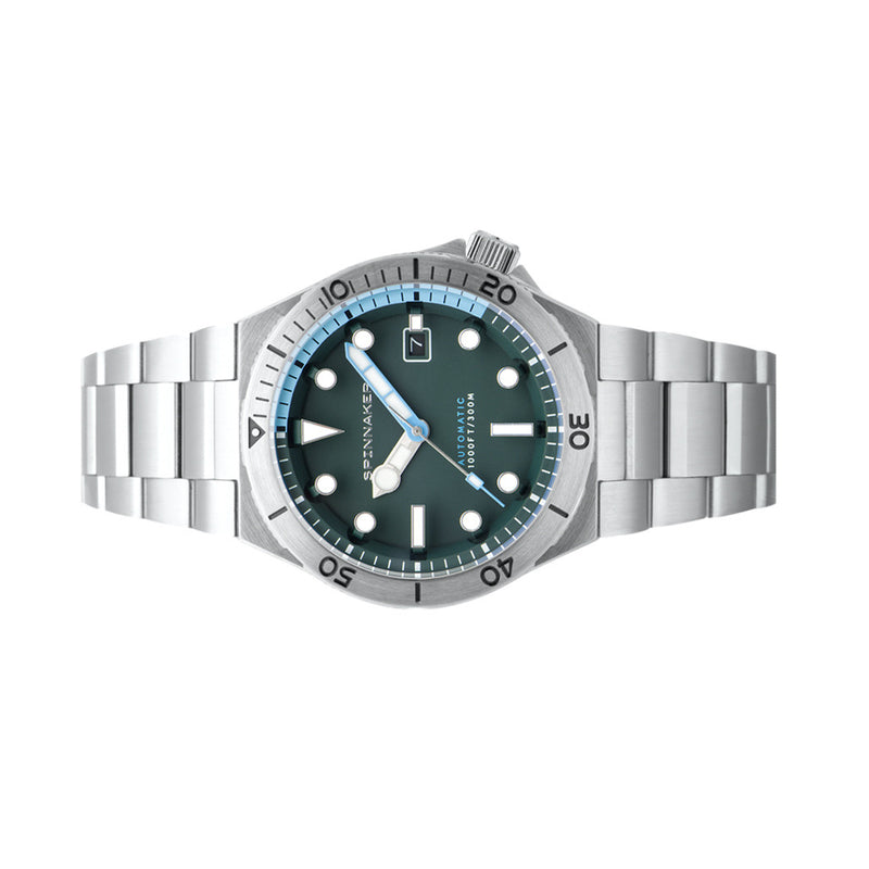 Spinnaker Hi-Beat Boettger Dive Watch with Forest Shadow Dial #SP-5083-EE side