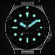 Spinnaker Hi-Beat Boettger Dive Watch with Forest Shadow Dial #SP-5083-EE lume