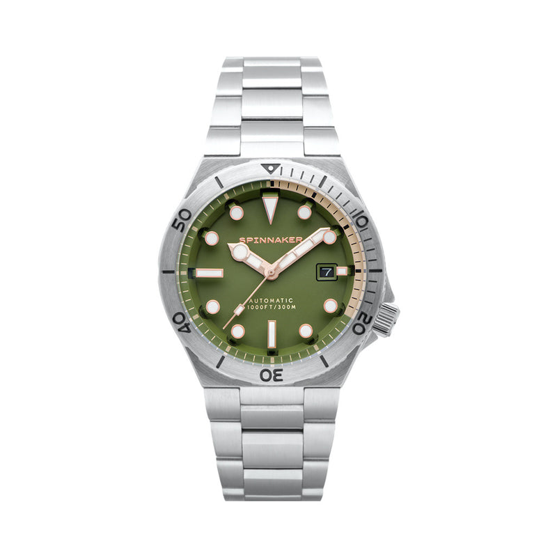 Spinnaker Hi-Beat Boettger Dive Watch with Dark Olive Dial #SP-5083-FF