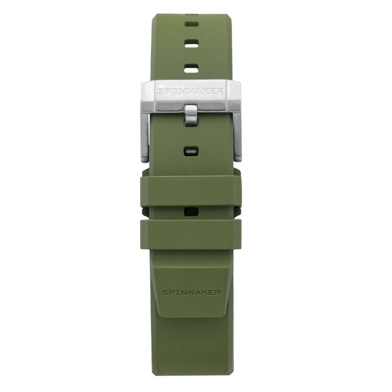 Spinnaker Hi-Beat Boettger Dive Watch with Dark Olive Dial #SP-5083-FF strap