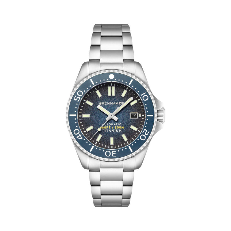 Spinnaker Tesei Titanium Automatic Watch with Tactical Blue Dial #SP-5084-55