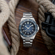 Spinnaker Tesei Titanium Automatic Watch with Tactical Blue Dial #SP-5084-55