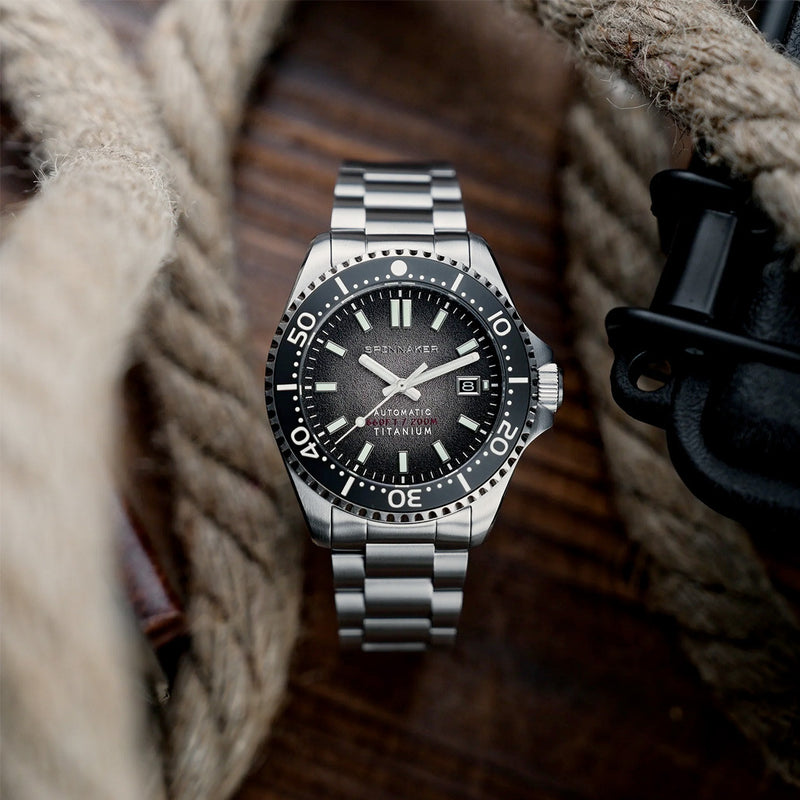 Spinnaker Tesei Titanium Automatic Watch with Stealth Black Dial #SP-5084-66