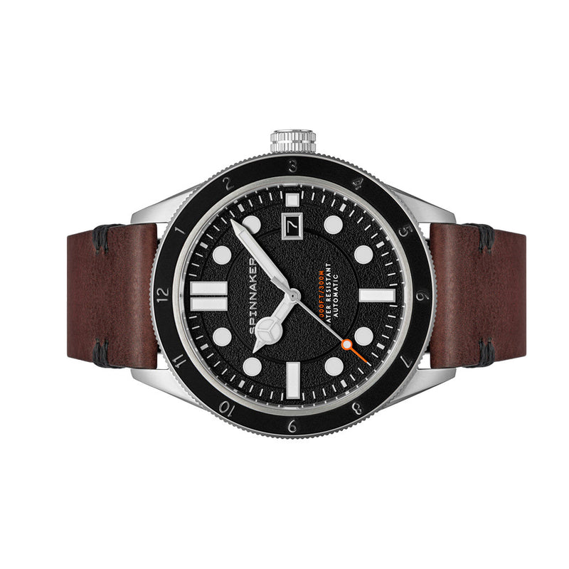 Spinnaker Cahill 300 Carbon Automatic Watch with Black Dial #SP-5096-01 side