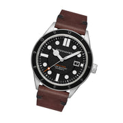 Spinnaker Cahill 300 Carbon Automatic Watch with Black Dial #SP-5096-01 tilt