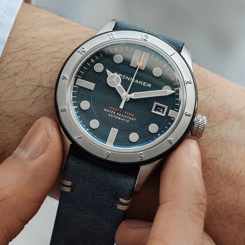 Spinnaker Cahill 300 Cobalt Automatic Watch with Blue Dial #SP-5096-02 wrist