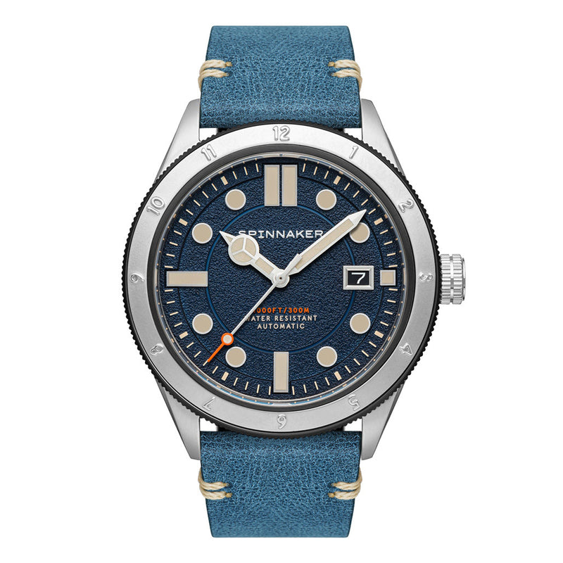 Spinnaker Cahill 300 Cobalt Automatic Watch with Blue Dial #SP-5096-02 zoom