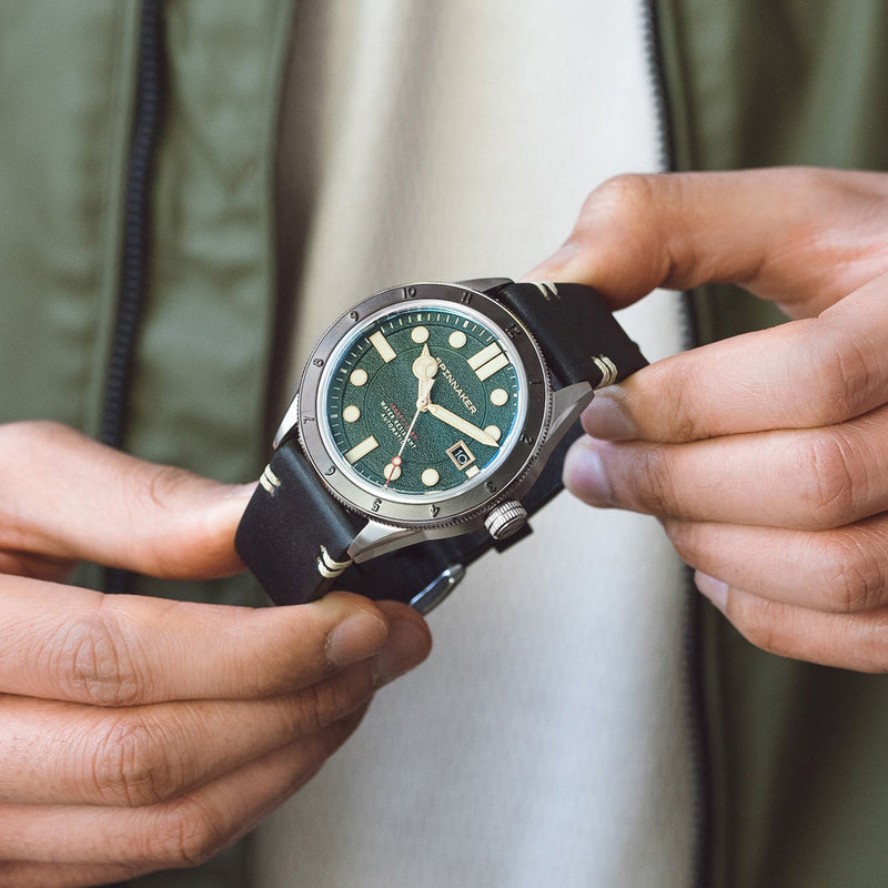 Spinnaker Cahill 300 Forest Green Automatic Watch with Green Dial #SP-5096-03 lifestyle