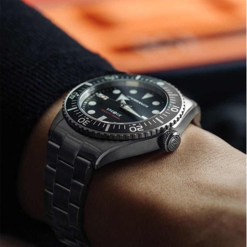 Spinnaker Spence 300 Automatic "Thin" Dive Watch with Pitch Black Dial #SP-5097-11