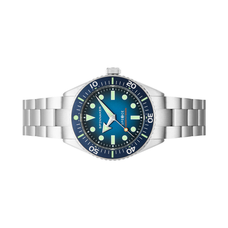 Spinnaker Spence 300 Automatic "Thin" Dive Watch with Indigo Blue Dial #SP-5097-22