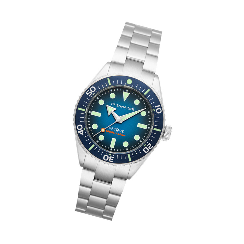 Spinnaker Spence 300 Automatic "Thin" Dive Watch with Indigo Blue Dial #SP-5097-22