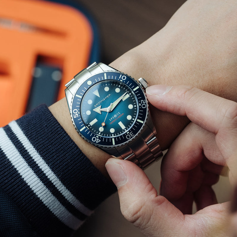 Spinnaker Spence 300 Automatic "Thin" Dive Watch with Indigo Blue Dial #SP-5097-22