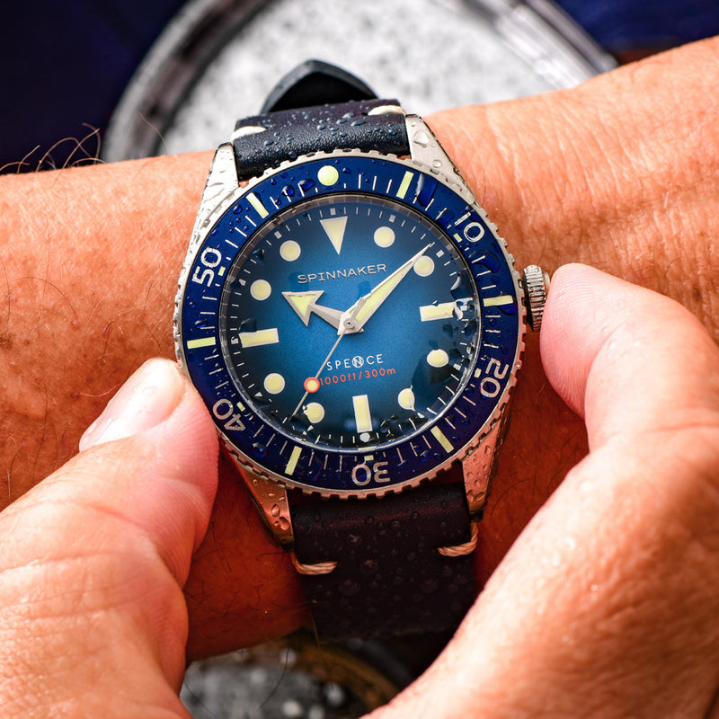 Spinnaker Spence 300 Automatic "Thin" Dive Watch with Indigo Blue Dial #SP-5097-22