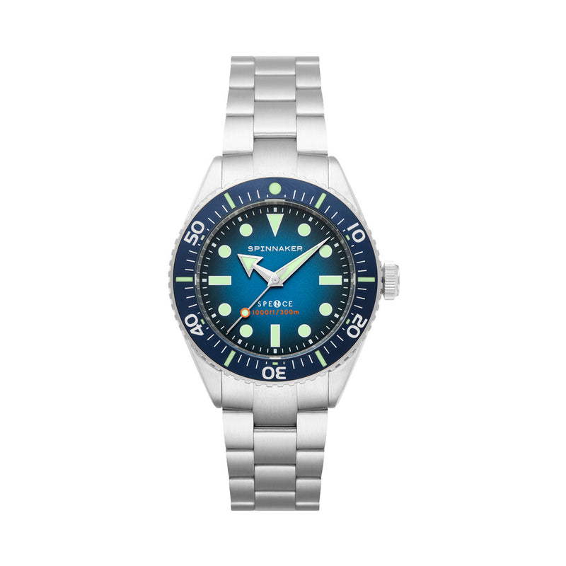 Spinnaker Spence 300 Automatic "Thin" Dive Watch with Indigo Blue Dial #SP-5097-22