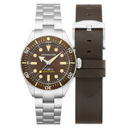 Spinnaker Spence 300 Automatic "Thin" Dive Watch with Hickory Brown Dial #SP-5097-33