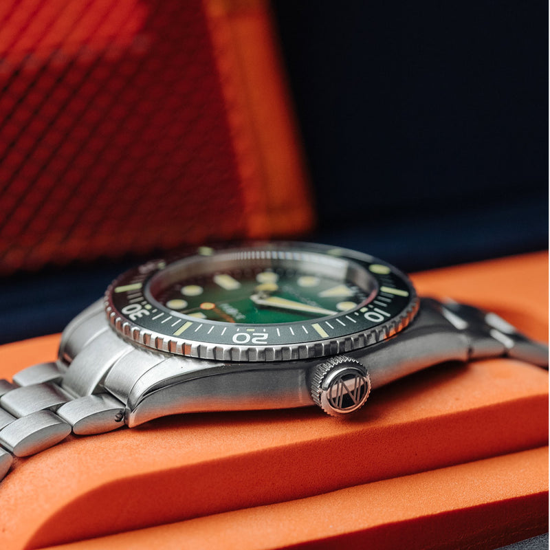 Spinnaker Spence 300 Automatic "Thin" Dive Watch with Sea Green Dial #SP-5097-44