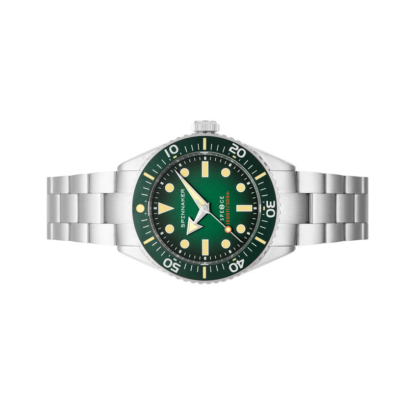 Spinnaker Spence 300 Automatic "Thin" Dive Watch with Sea Green Dial #SP-5097-44